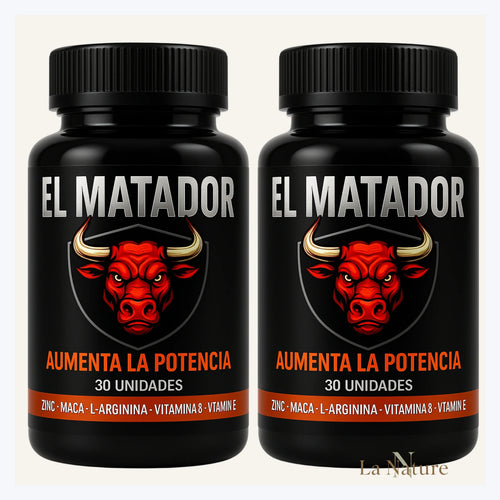 El Matador LaNature X2 suplemento dietario para hombres adultos enfocado en confianza y vitalidad masculina