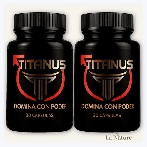 Titanus LaNature X2 presentación para continuidad, vitalidad masculina y envío gratis en Colombia